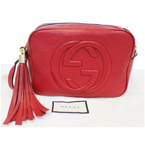 gucci soho disco bag red|gucci disco soho bag.